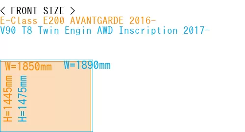 #E-Class E200 AVANTGARDE 2016- + V90 T8 Twin Engin AWD Inscription 2017-